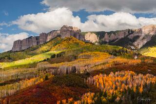 Autumn color along Owl Creek Pass in Colorado