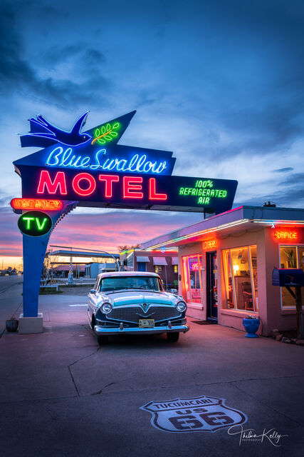 The Blue Swallow Motel print