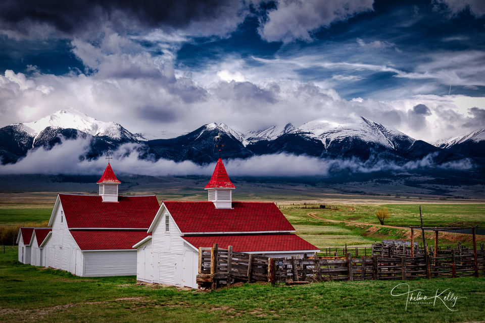 High Mountain Cattle Ranch print
