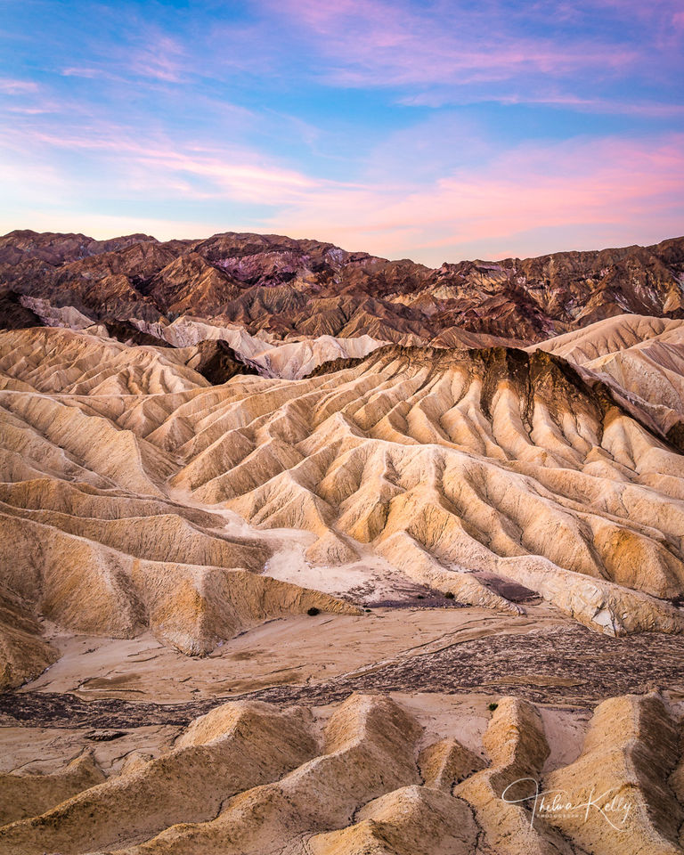 Zabriskie Point Sunset print