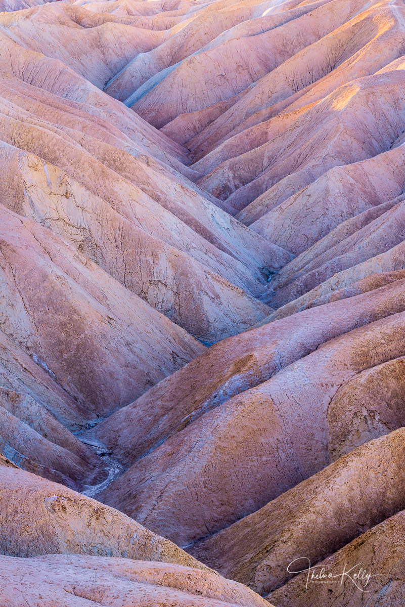 In The Groove The deep ravines and undulating landscape of Death Valley makes for a perfect abstract image