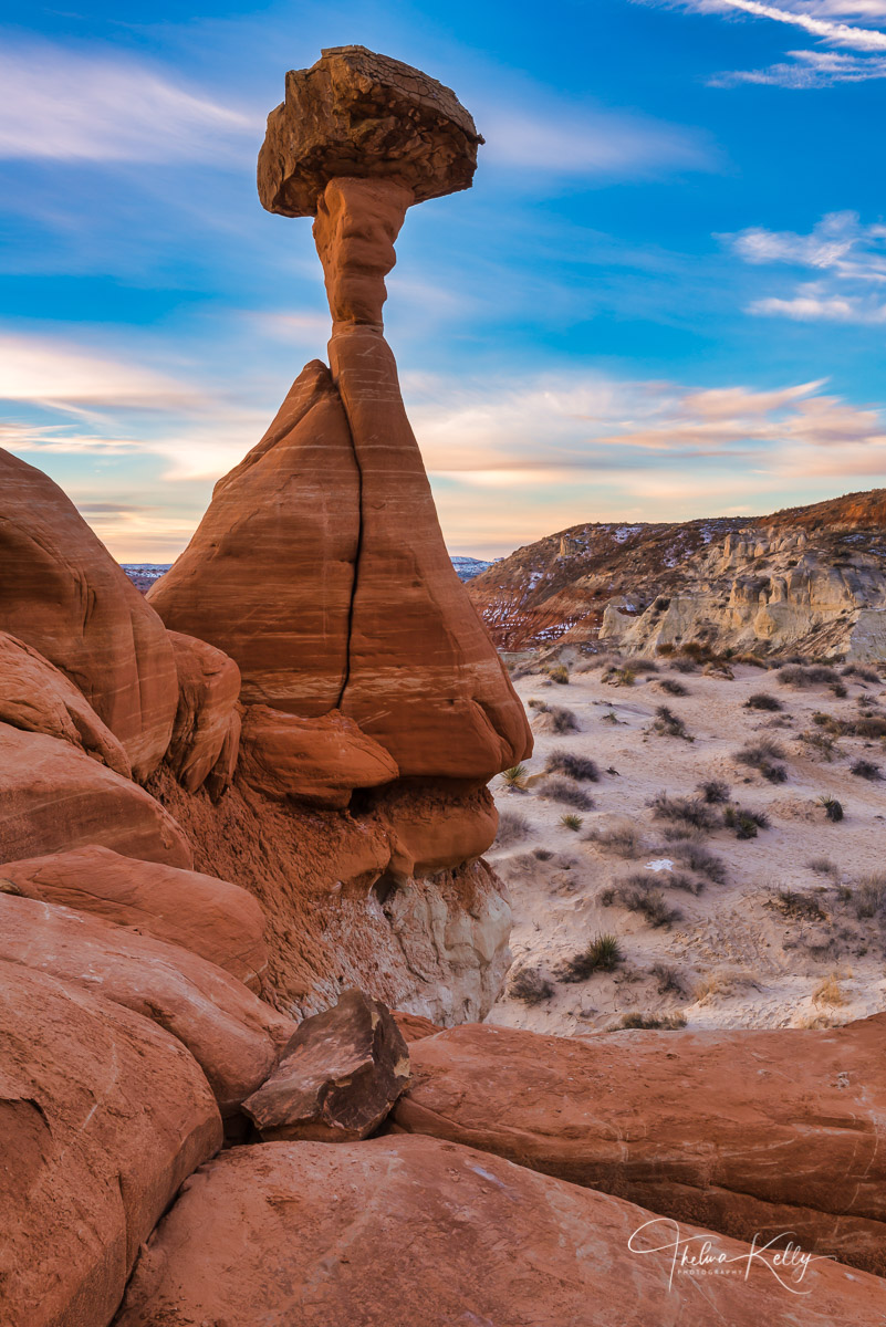 Balancing Act A lone hoodoo stands guard in this ancient land